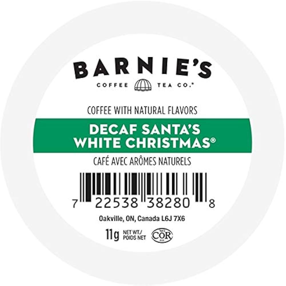 Barnies Coffee - Santa's White Christmas *DECAF* 24 Pack