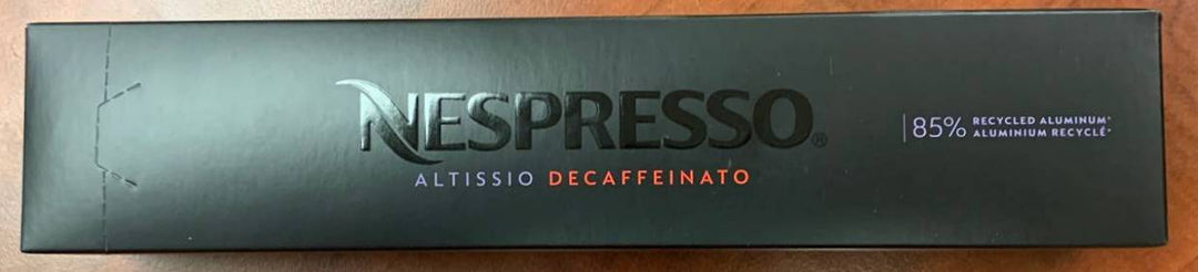 Nespresso Vertuo Altissio Decaffeinato Dark Roast Espresso Pods - 50 Count (Loose Capsules)
