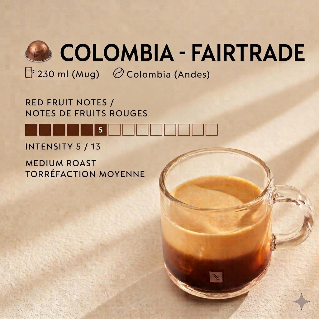 Nespresso® Vertuo® - Colombia Fairtrade